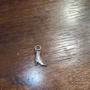 sterling silver high heel boot charm